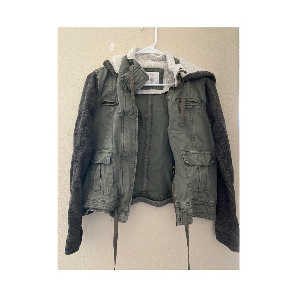 Green Jacket with hood